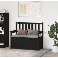 vidaXL 112,5x51,5x96,5 massivt Siddebænk