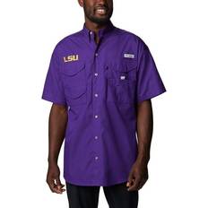 Columbia bonehead Columbia Men's LSU Tigers Bonehead Button-Up Shirt - Purple