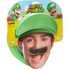 Disguise Luigi Adult Hat and Mustache Green