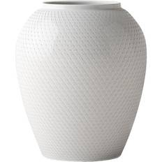 Lyngby Porcelain Rhombe Vase 25cm