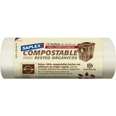 Economico Macchine per la Pulizia Jardibricodeco Sacco Della Spazzatura Compostabile 9l 15 Unità Saplex 44x44 cm