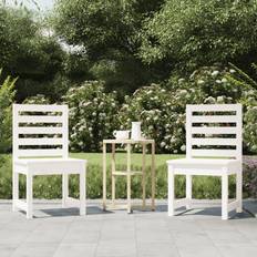 vidaXL white pine, Garden Garden Dining Chair