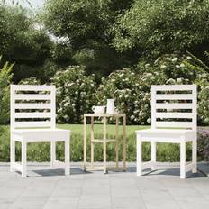 Pine Garden Chairs vidaXL white pine, Garden