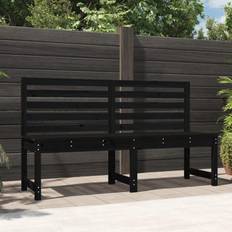 vidaXL Tuinbank 1 Zwart 157.5 x 48 x 91.5 cm