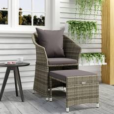 Utemöbler vidaXL dynor 2 Loungeset