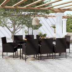Utemöbler vidaXL trädgården Matgrupp, 1 Bord inkl. 8 Stolar