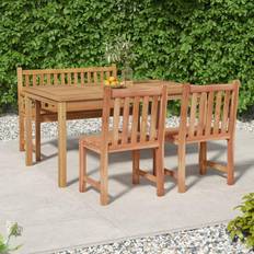 vidaXL bench + chair + Patio Dining Set