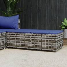 Synthetic Rattan Outdoor Stools vidaXL Patio Footstool