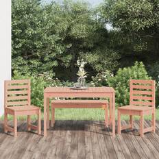 Pine Patio Dining Sets vidaXL natural douglas Garden Patio Dining Set, 1 Table incl. 4 Chairs