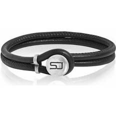 Sif Jakobs Damarmband Br458-bl-bk-19_5 Svart Läder 19,5 Cm