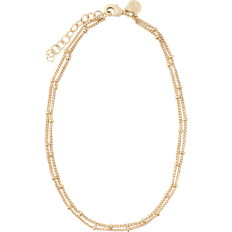 Snö of Sweden Ankellænker Snö of Sweden Ankelkæde Bay Amsterdam Double Anklet Guld ONE