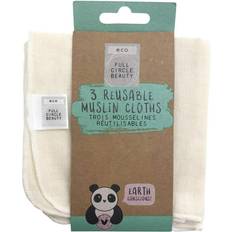 Danielle Eco Full Circle Beauty 3 Reusable Muslin Cloths