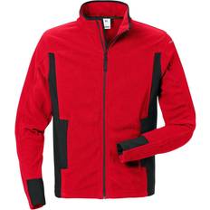 Arbejdstøj & Udstyr Fristads Microfleece Jakke Arbejdsjakke - Rød/Sort