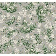 Tapeter York Wallcoverings Cornflower Unpasted Wallpaper Covers 60.75 sq. ft. Gray/ Green