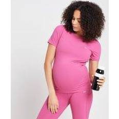 Women's Power Maternity Short Sleeve Top Sangria