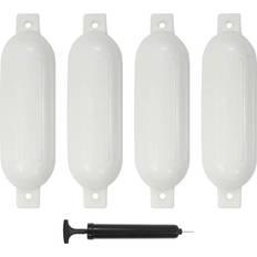 vidaXL Boat Fender 4 pcs White 51x14 cm PVC