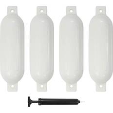 Parafanghi e Accessori vidaXL Paraurti per Gommone 4 pz Bianco 51x14 cm in PVC