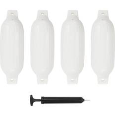 Parafanghi e Accessori vidaXL Paraurti Per Gommone 4 pz Bianchi 41 x 11,5 cm In PVC