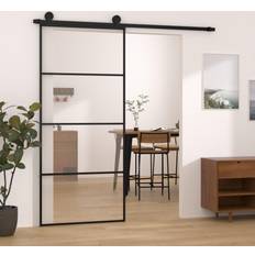 vidaXL med hardwaresæt sikkerhedsglas Skydedør (90x)