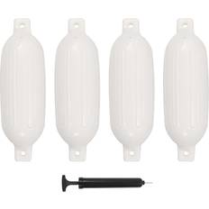 Fenders vidaXL Boat Fender 4 pcs White 58.5x16.5 cm PVC