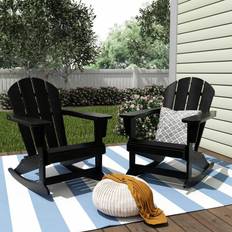 Sun Chairs POLYTRENDS Laguna Recycled Poly Adirondack Rocking