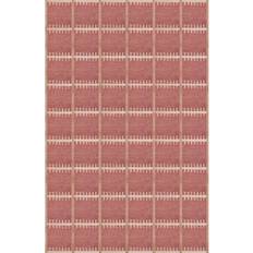 Layered Lilly wool carpet Red