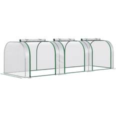 Greenhouses OutSunny PVC Tunnel Greenhouse Green Grow House Steel Frame Garden