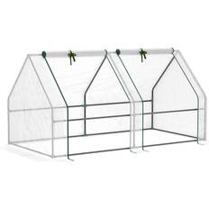 OutSunny Mini Small Greenhouse with Steel Frame PE Cover