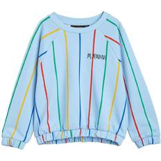 Sweatshirts Mini Rodini Striped cotton sweatshirt blue Y