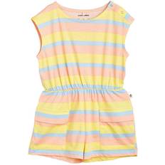 Mini Rodini Dresses Children's Clothing Mini Rodini Striped cotton playsuit multicoloured Y