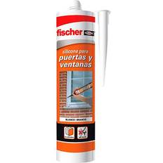 Blanco Masillas y Productos de Construcción Fischer Silicona Neutra Puertas Y Ventanas 300 ml Blanco 505444