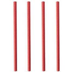 Rouge Pailles Papperssugrör röda 15 cm 200-pack