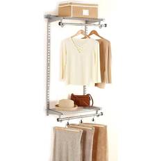 Shower Baskets, Caddies & Soap Shelves Rubbermaid Titanium Space Add-On Shelving Wire Closet