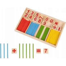 Juguetes para bebé Northix Juego de matemáticas Montessori con palillos, números y signos matemáticos