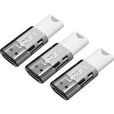 LEXAR USB Flash Drives LEXAR jumpdrive s60 usb 2.0 flash drives, 64gb, black, 3pk