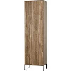 Woood Muebles Woood Gravure Tall Storage Cabinet