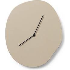 Beige Uhren Ferm Living Melt kaschmir/lackiert/BxHxT 28x33x4cm/AA-Batterie nicht Wanduhr