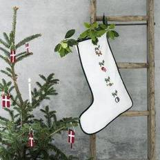 Brugskunst Langkilde & Søn Julesok m/broderi Juletræspynt