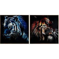 MDF Framed Art Dkd Home Decor Painting Tiger 80 Modern Units Framed Art