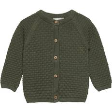 24-36M Trøjer Minymo Cardigan Deep Lichen Green