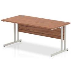 Silver Writing Desks Impulse 1600 Straight Writing Desk