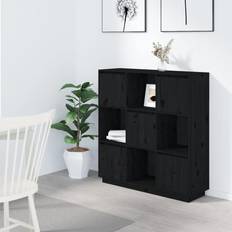 Noir Armoires vidaXL Buffet De Rangement 110.5x35x117 cm Armoire