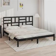 vidaXL 200x200 massivt træ Sengeramme