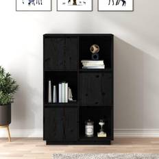 vidaXL højskab 74x35x117 massivt Opbevaringsskab