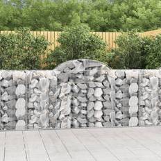 vidaXL Buede Gabionkurve 2 Stk 200 x 50 x 100 cm Krukke