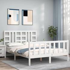 Beds & Mattresses vidaXL Bed Frame with Headboard