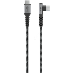 Goobay USB C-USB C - USB-kabel Kablar Goobay USB C - Angled USB C M-M 2m