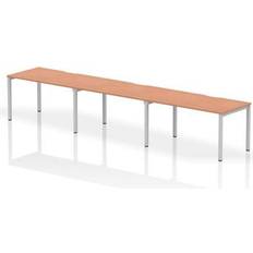 Evolve Single Silver Frame Bench Writing Desk