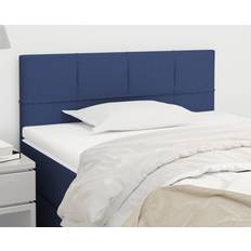 Bleu Têtes de lit vidaXL Meuble de Chambre À Coucher Accessoire de Lit Simple 80x5x78/88 cm Tissu Tête de lit