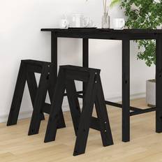 VidaXL Aufbewahrungskommoden vidaXL Hocker 2 Stk Schwarz 40 x 40 x 60 cm Aufbewahrungskommode